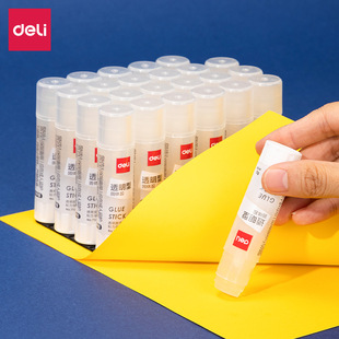 得力透明固体胶7106 7108手工胶棒ACR新材料21g办公文具胶棒 7107