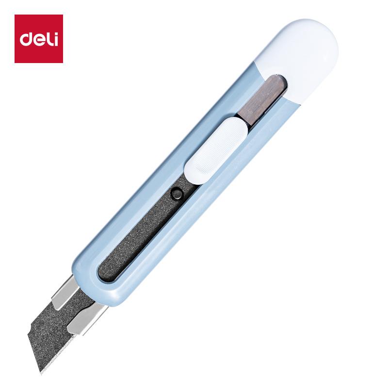 得力TD410美工刀特氟龙刀片拆箱