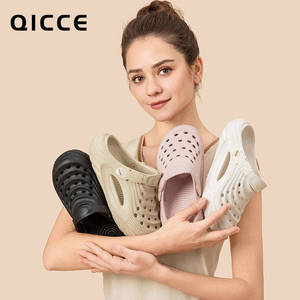 轻臣朔风运动洞洞鞋男女情侣款轻便EVA凉拖鞋夏季防滑沙滩半拖鞋