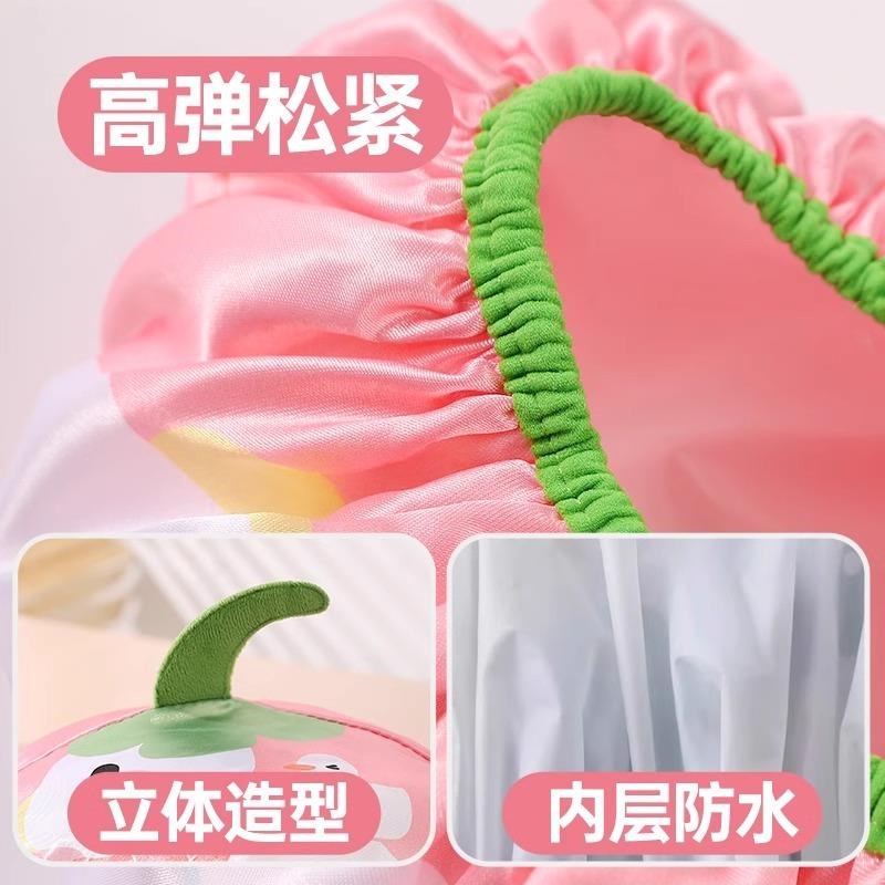 浴帽防水洗澡包头加厚浴帽2025新款儿童女孩沐浴头套双层防水浴帽