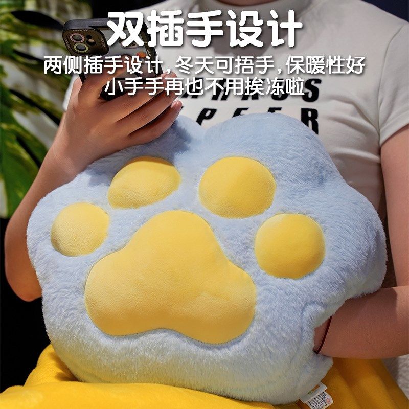 精选可爱猫爪抱枕被子两用毯子二合一车用靠枕办公室靠垫午睡枕头,居家布艺,抱枕被,淘宝优惠券,粉丝福利购,淘宝优惠卷