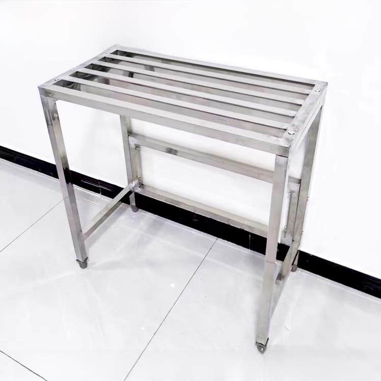 不锈钢置物架一层方管镂空架鱼缸花盆空调外机收纳储物货架子