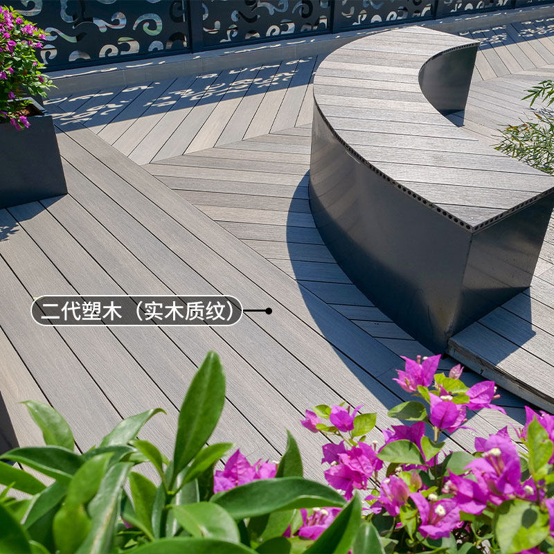 户外防腐木地板木塑地台露台花园布置木条阳台庭院地面铺设木板