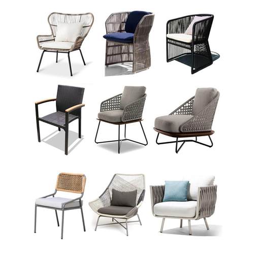 户外桌椅组合现代简约庭院花园室外露台休闲藤编家具民宿阳台藤椅