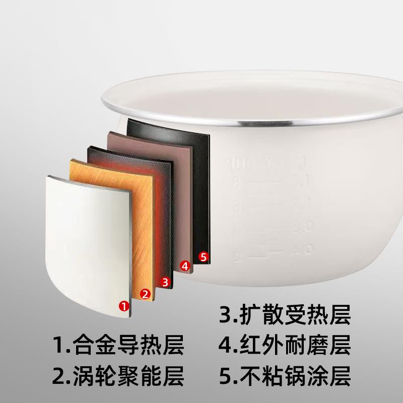 三角牌陶瓷釉内胆多功能电饭煲1.5到3L人家用迷你小型宿舍蒸煮锅