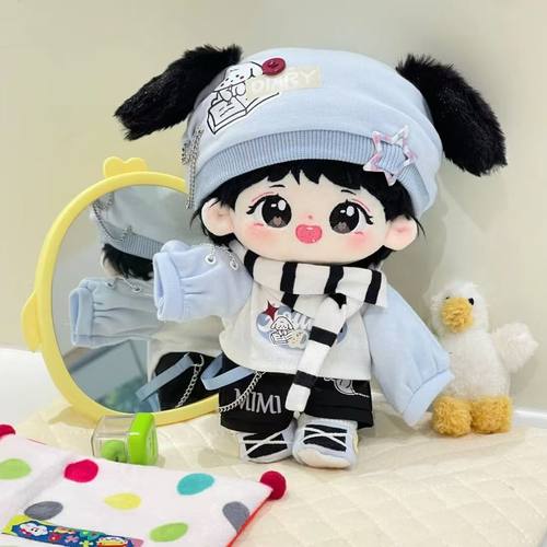 tf家族四代杨博文属性20cm羊波纹棉花娃娃周边毛绒玩偶送人礼