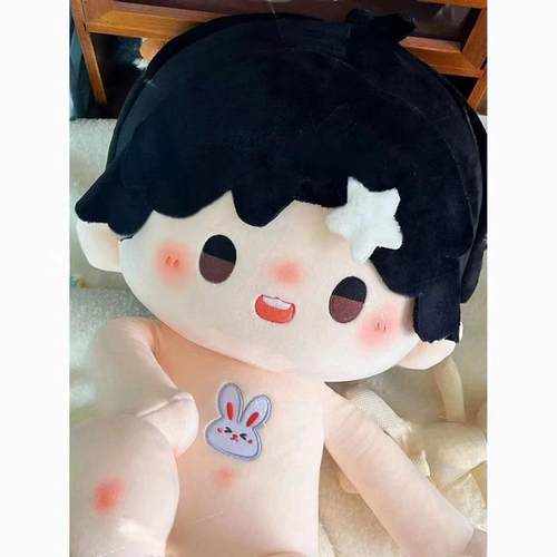 正版原创时代少年团明星同人贺峻霖属性40cm棉花娃娃换装玩偶公仔