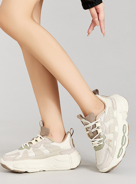 NDU/恩度情侣款女鞋老爹鞋运动鞋新款休闲鞋复古跑步鞋老爹鞋