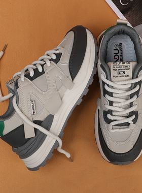 NDU/恩度时尚运动鞋男德训鞋透气潮流百搭复古板鞋新款平底鞋