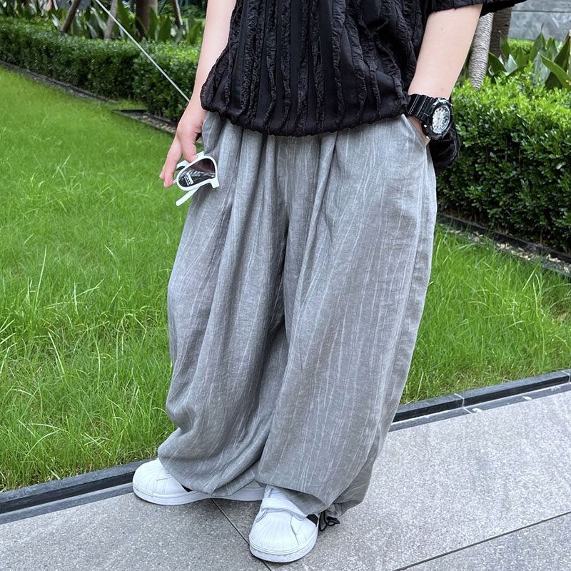 男童夏季薄款休闲裤防蚊裤2026新款儿童中大童小男孩宽松阔腿裤潮