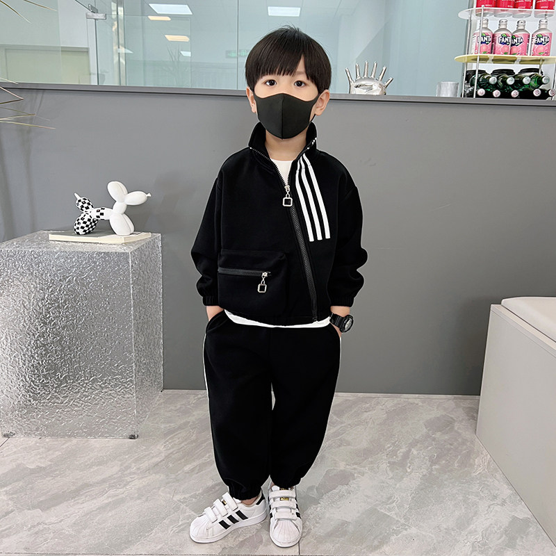 男童秋季套装2024新款儿童秋装小男孩时髦春秋帅气中小童两件套潮,童装/婴儿装/亲子装,套装,淘宝优惠券,粉丝福利购,淘宝优惠卷