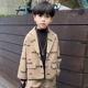 儿童中小童帅气绅士风上衣男孩演出服潮 外套2024新款 男童秋装 西装