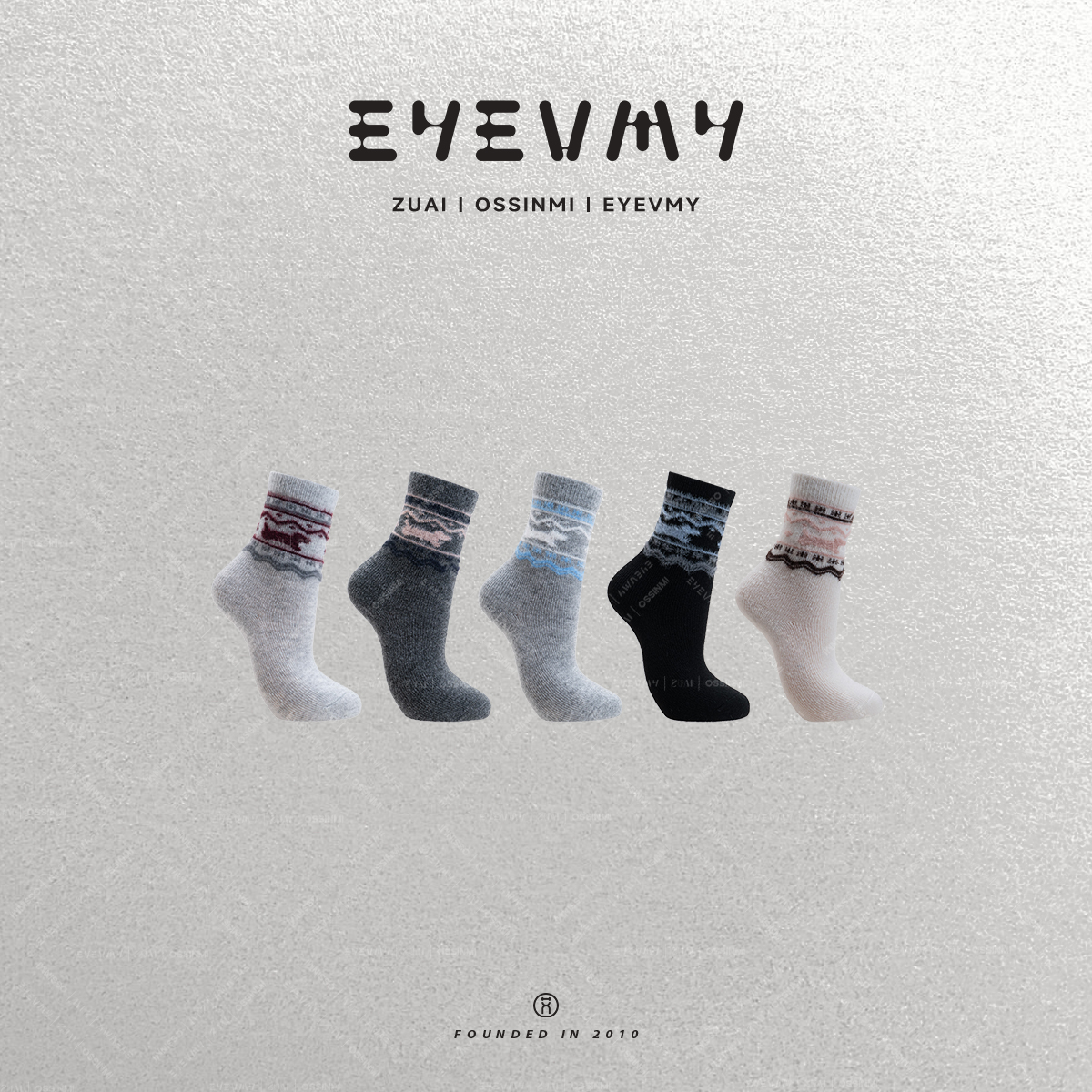 费尔岛毛须小狗袜LYCJ0134