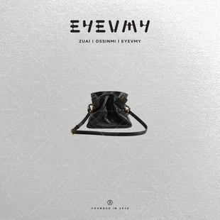 抽拉福袋单肩斜挎包BB5CA040 羊皮福袋真皮包包