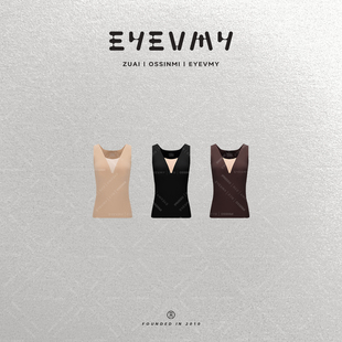 带胸垫内搭背心打底NY5MB022 隐形心机深v领保暖叠穿背心