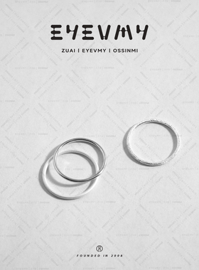 【999三圈戒指】in百搭纯银细戒指A25CL158