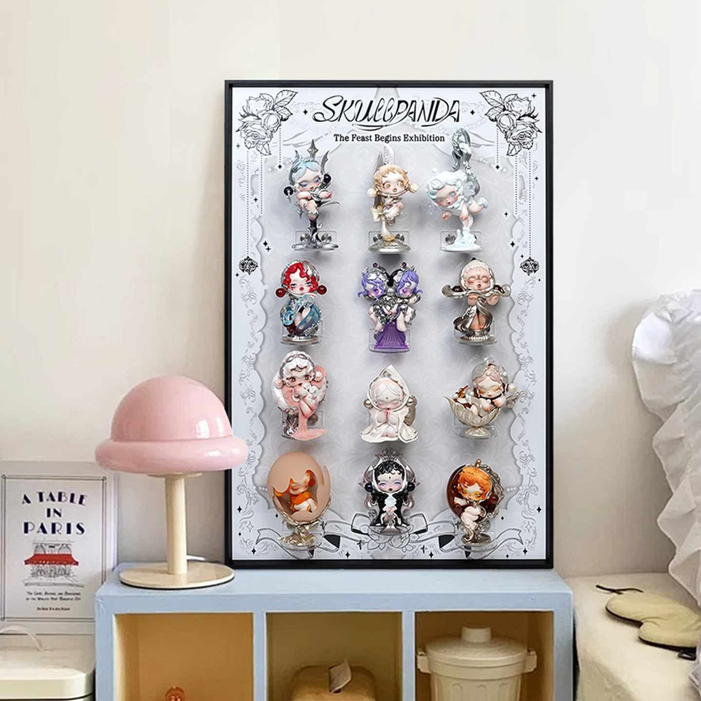 PPMT盲盒收纳展示架SP餐桌系列泡泡盲盒娃屋收纳框手办展示柜
