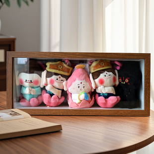 立体中空山西大同文创飞天佛小伴玩偶仔收纳盲盒相框抽拉展示相框