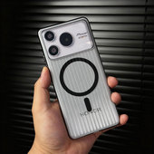 Pro磨砂散热保护套高端简约磨砂纯色透明瓦楞高端防摔 荣耀500 壳膜套装 适用荣耀Power2手机壳磁吸新款