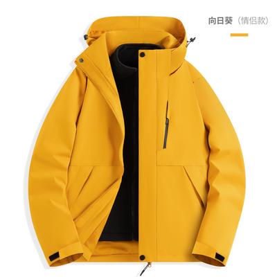 台州三门冲锋衣秋冬新款三合一女款两件套防风防水滑雪服旅游登山