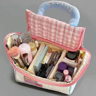 化妆品收纳包可爱少女手提大容量出门方便携带化妆包洗漱收纳包