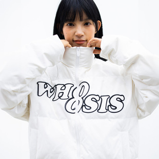 WHOOSIS（不知其名）8字logo幻影基础羽绒服外套男女款冬季保暖潮