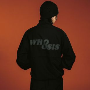 WHOOSIS(不知其名)幻影logo运动外套秋季酷飒松弛感通勤潮男女