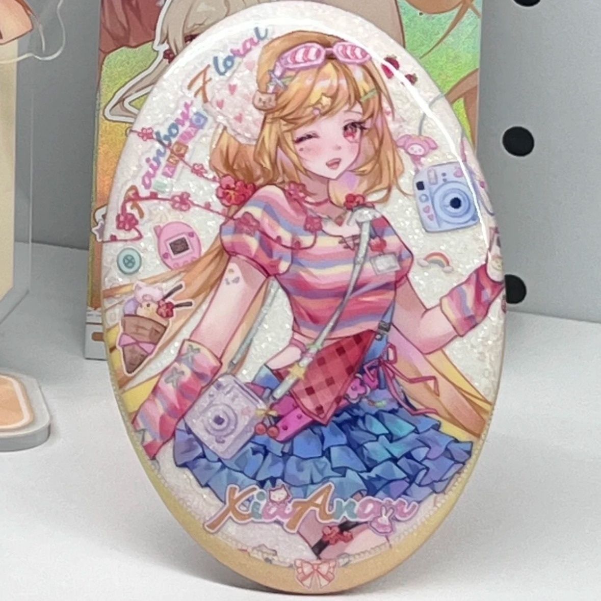 小花仙周边自制夏安安千韩椭圆