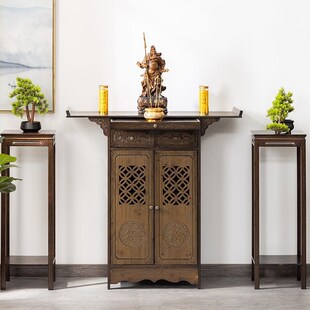 速发新中式玄关台禅意门厅玄关桌子供桌简约客厅条案端景台玄关柜