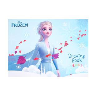 迪士尼艾莎公主图画本儿童绘画本幼儿园小学生专用画画本一二年级女孩美术本疯狂动物城空白画册本冰雪素描本