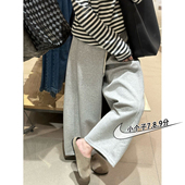 梨形身材小矮个子145七八分阔腿奶奶裤 xxs码 女秋冬款 高腰运动卫裤