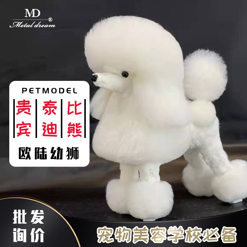 仿真美容骨架泰迪比熊头部MD
