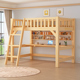 全实木高架床成人上下床儿童高低床上床下桌大人双层单人床子母床
