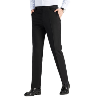 【免烫】罗蒙男士商务西装裤2026春季新款职业工装弹力直筒长裤子