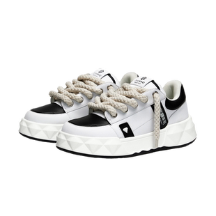 DIAMONDDESTINY增高运动休闲板鞋钻石面包鞋子男女春夏季2024新款