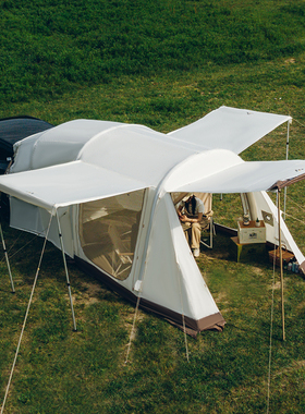 LUINGBOX  Model3 ModelY车尾帐篷天幕一体户外野餐充气隧道帐篷