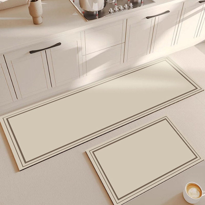 侘寂风地板硅藻泥地垫简约家用防污餐厅吸油防滑长条吸水厨房,个性定制/设计服务/DIY,地毯/地垫定制,淘宝优惠券,粉丝福利购,淘宝优惠卷