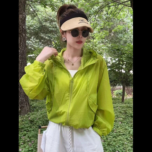 轻薄款防晒衣女连帽2026新款夏季宽松显瘦百搭休闲小个子防晒外套