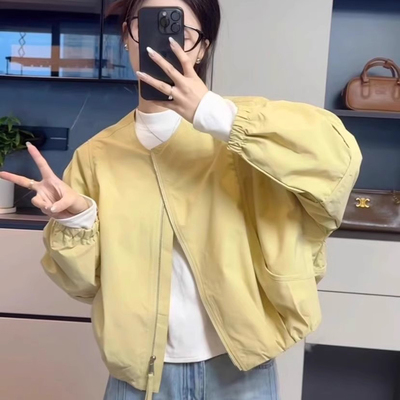 棒球服外套女短款春季2025新款
