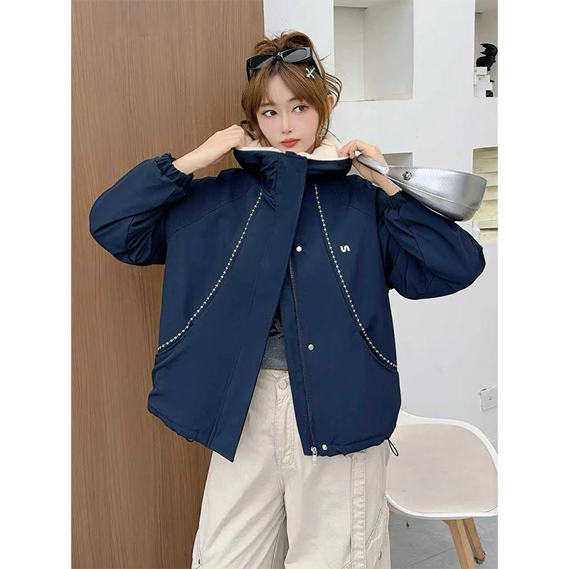 毛毛外套女加厚2025冬季新款