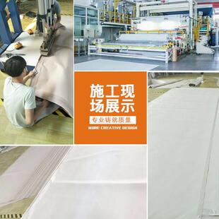 pvdf/pvc膜布张拉膜结构停车棚布加工钢构雨棚布充电桩棚篷布景观