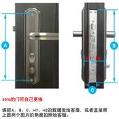 豪华双大门防盗门把手入户拉簧把手门锁外门家用防撬门通用型拉手