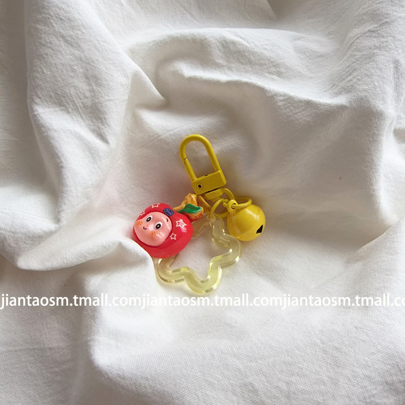 挂件实拍 星星人铃铛适用苹果华为小米手机壳挂饰相机CCD钥匙扣挂饰包包相机礼物盒链条少女心卡通小众个性潮,3C数码配件,手机挂件/手机链,淘宝优惠券,粉丝福利购,淘宝优惠卷