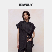 YOUWEI有尾夏季 麻感牛仔马甲女夏Y3624204