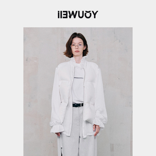 YOUWEI有尾2024冬季 棉服Y2824405 薄纱假两件羽绒服拼接薄款