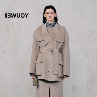 YOUWEI有尾2024冬季 短大衣Y3924422 双面呢猎装