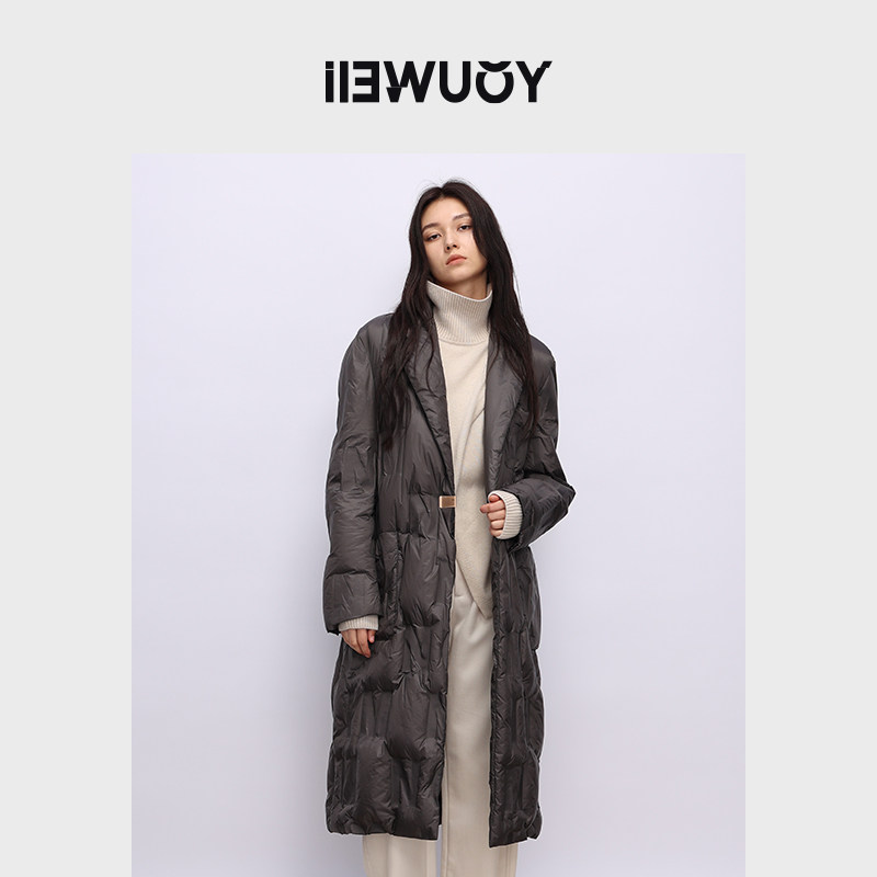 长款保暖外套羽绒服有尾