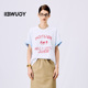 字母印花正反两穿短袖 YOUWEI有尾2025春季 新品 T恤女上衣Y1125112