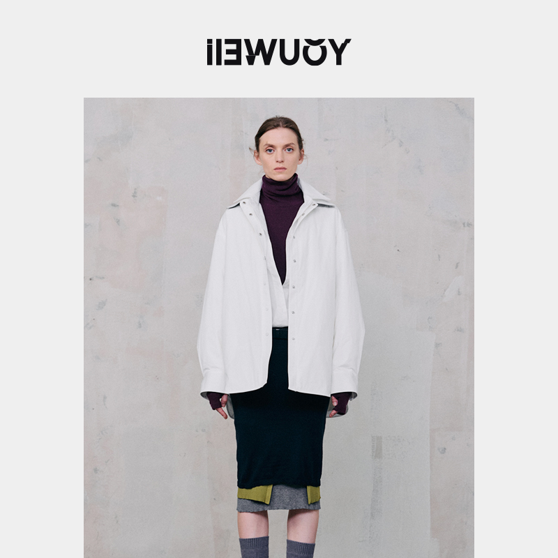 有尾女装两件衬衫式羽绒服