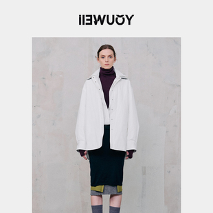 女感翻领薄款 式 羽绒Y2824401 假两件衬衫 YOUWEI有尾2024冬季